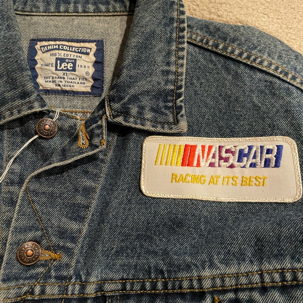Vintage Lee NASCAR jean jacket